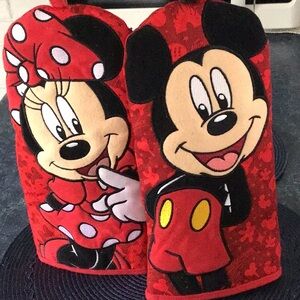 Mickey and Minnie potholders